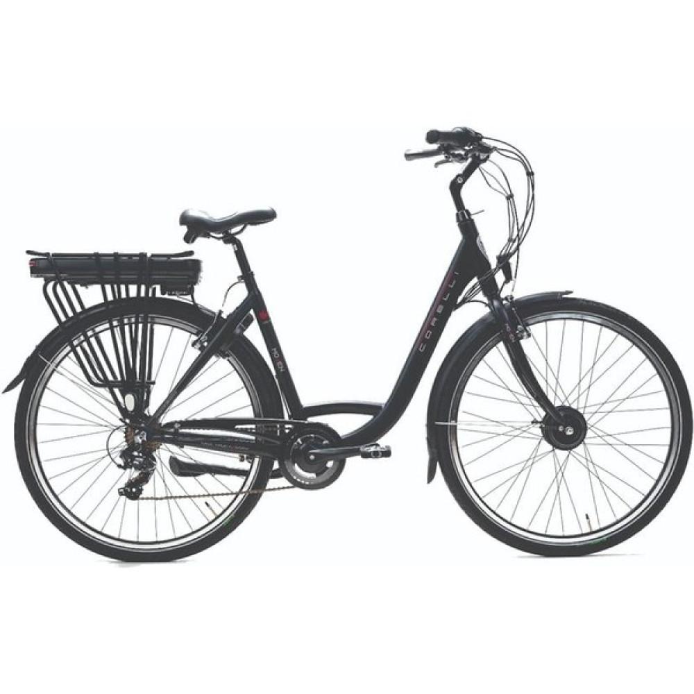 Corelli Moven Elektrikli Kadın Şehir Bisiklet 51CM V 28 Jant 7 Vites Siyah Elektrikli Bisikletler Fiyatı