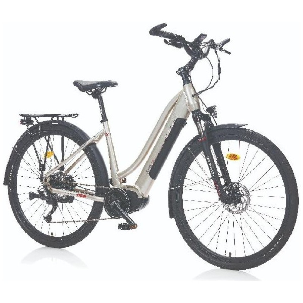 Corelli Sacha-L Elektrikli Kadın Şehir Bisiklet Hd 46CM 28 Jant 9 Vites Gray Elektrikli Bisikletler Fiyatı