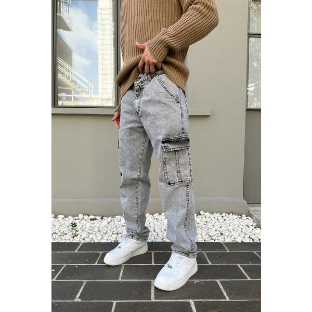 Corfixman Baggy Kargo Cepli Ters Dikiş Pantolon Erkek Jeans / Kot Pantolon Fiyatı