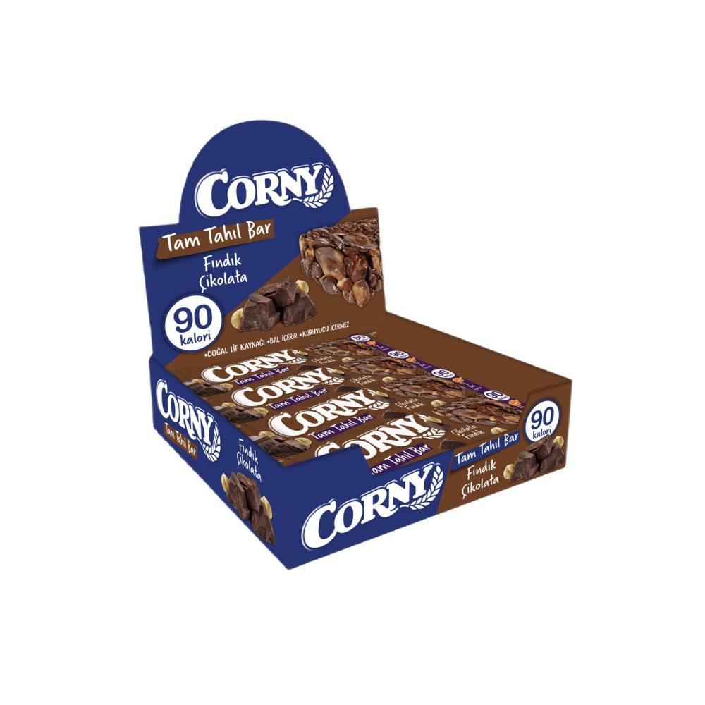 CORNY Çikolata Fındık Tam Tahıl Bar 12 adet x 20 g Atıştırmalık Fiyatı
