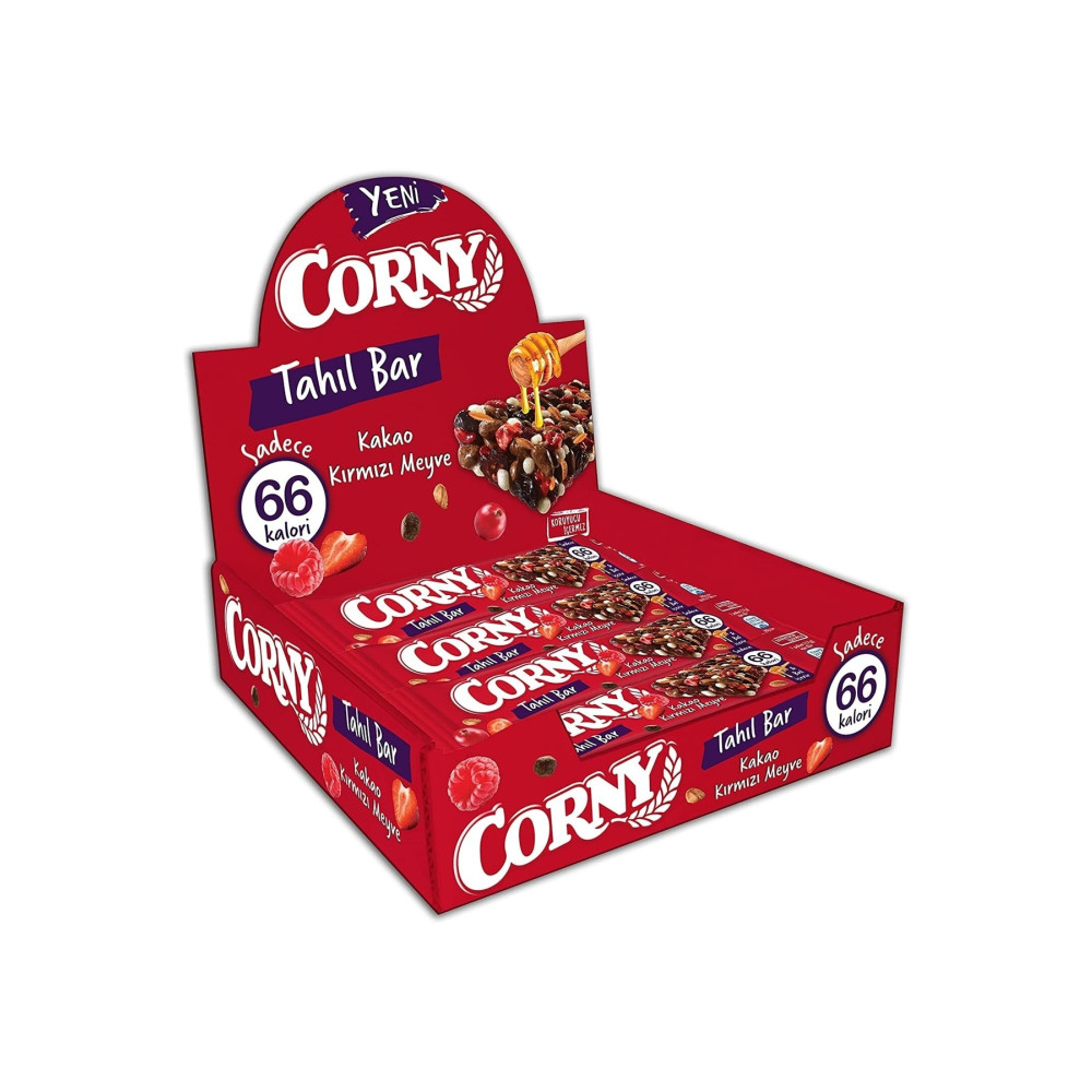 CORNY Tahıl Bar Kakao Ve Kırmızı Meyve 17 Gr X 12 Adet Atıştırmalık Fiyatı