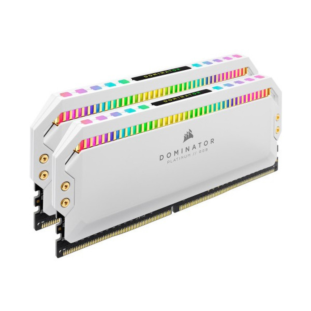Corsaır 16GB (2x 8gb) Ddr4 3200MHZ CL16 Dual Kıt Rgb Pc Ram Domınator Platınum CMT16GX4M2Z3200C16W Beyaz RAM Bellekler Fiyatı