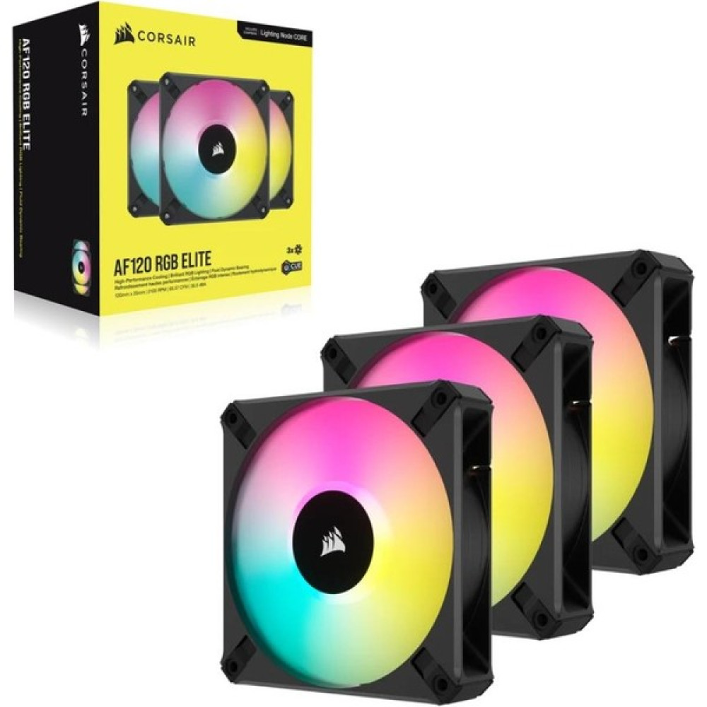 Corsair Af Serisi Icue AF120 Rgb 120MM Pwm Lighting Node Core Rgb Kontrolcü Rgb Fan 3'lü Paket Siyah Soğutucular Fiyatı