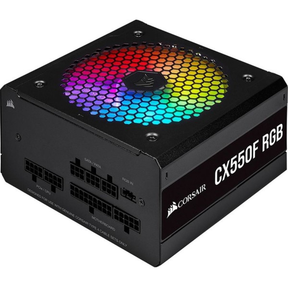 Corsair CX550F RGB 550W 80+ Bronze Siyah Full Modüler 120 mm Fanlı PSU Power Supply Fiyatı