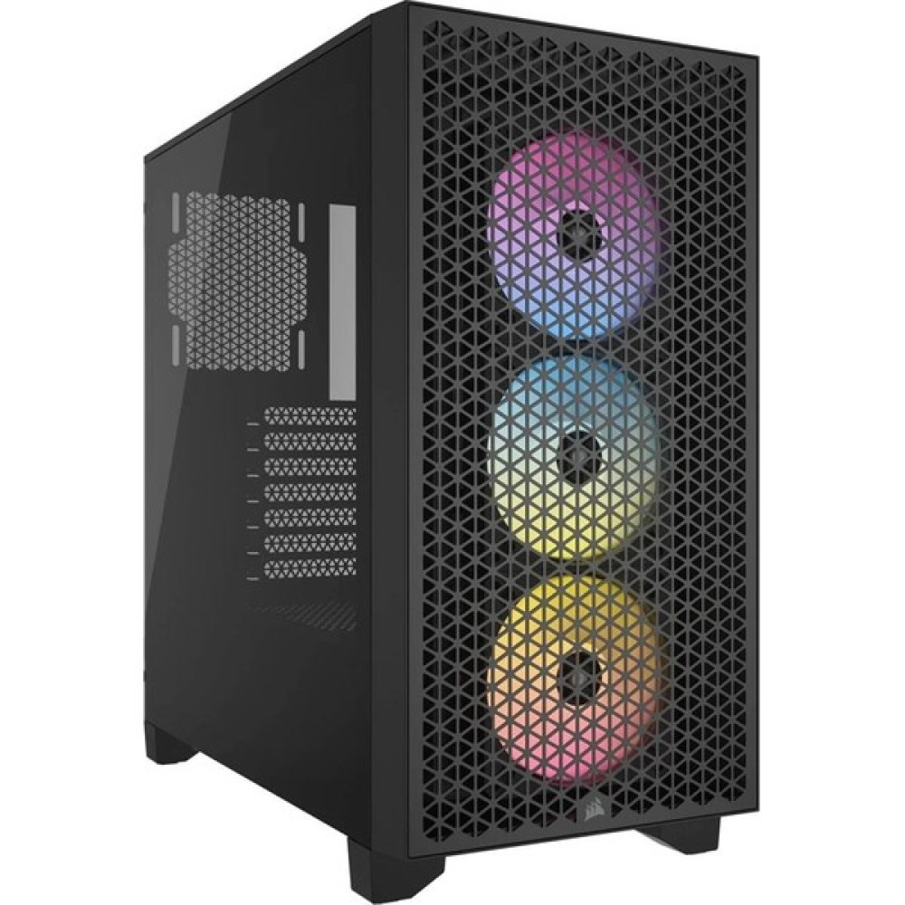 Corsaır Icue 3000D 3x AR120 Rgb Aırflow Temperli Cam Mid-Tower Siyah Gaming KASA-CC-9011255-WW PC Kasaları Fiyatı