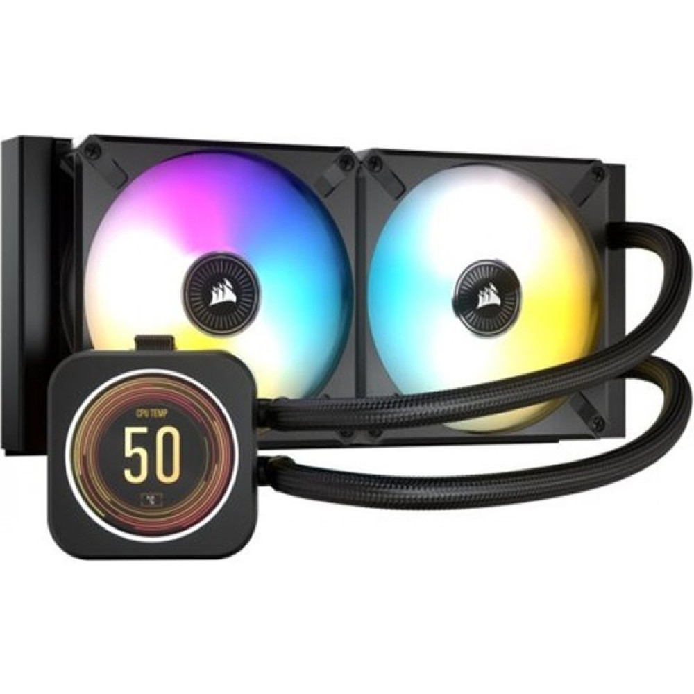 Corsair Icue H100I Elite LCD Ekran 240MM Sivi Işlemci Soğutucusu CW-9060061-WW Soğutucular Fiyatı