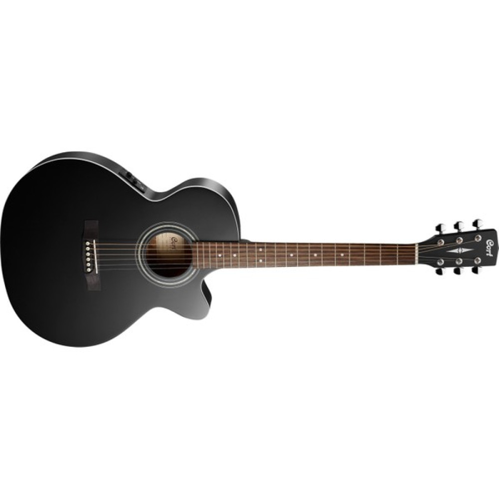 Cort Sfx-Me Bks - Black Satin Elektro Akustik Gitar Akustik Gitarlar Fiyatı