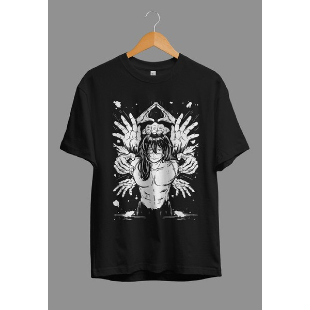 Corvoart Oversize Jujutsu Kaisen Mahito Anime Karakter Baskılı Tasarım Tişört Erkek T-shirt Fiyatı