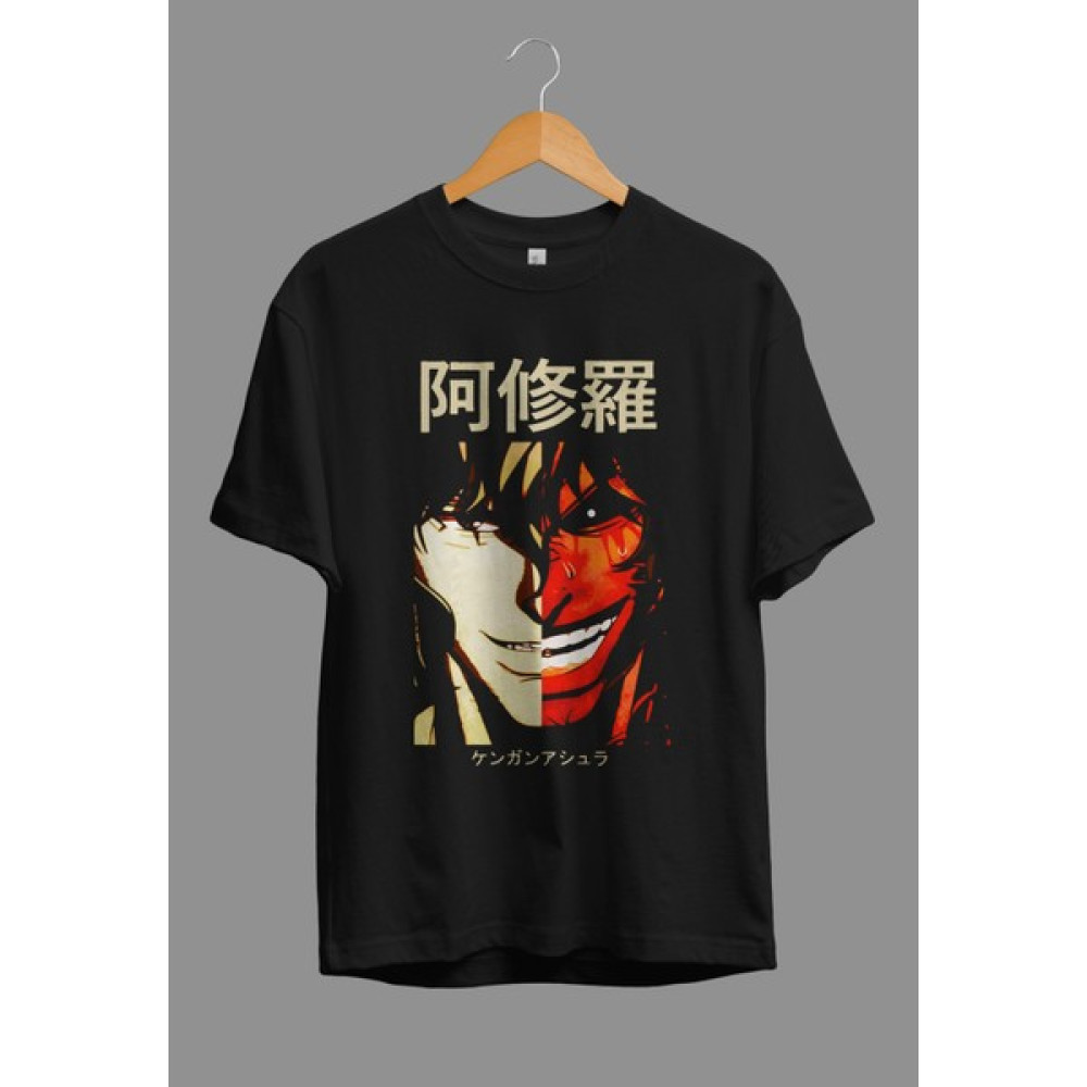 Corvoart Oversize Kengan Ashura Anime Karakter Baskılı Tişört Erkek T-shirt Fiyatı