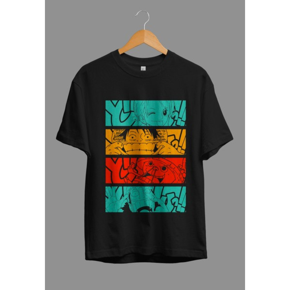 Corvoart Oversize One Piece Anime Tasarım Baskılı Tişört Erkek T-shirt Fiyatı