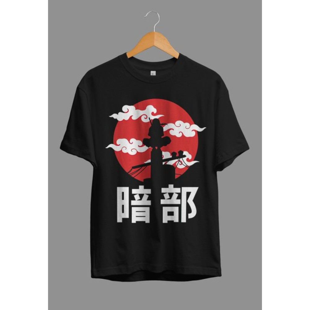 Corvoart Oversize Uchiha Itachi Naruto Anime Karakter Tasarım Baskılı Tişört Erkek T-shirt Fiyatı
