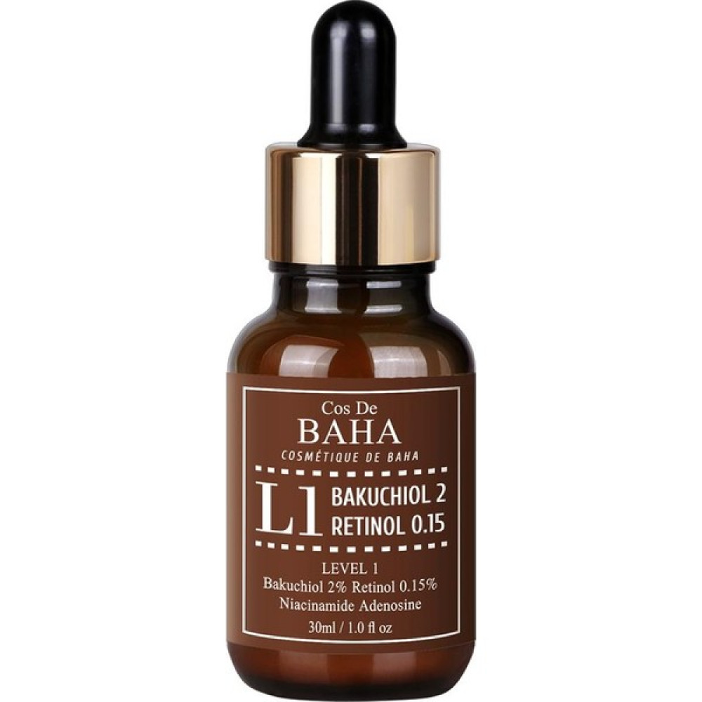 Cos De Baha L1 Bakuchiol 2% Serum With Retinol 30 ml – Bakuchiol- Retinol Serum Anti-Aging / Yaşlanma Karşıtı Fiyatı