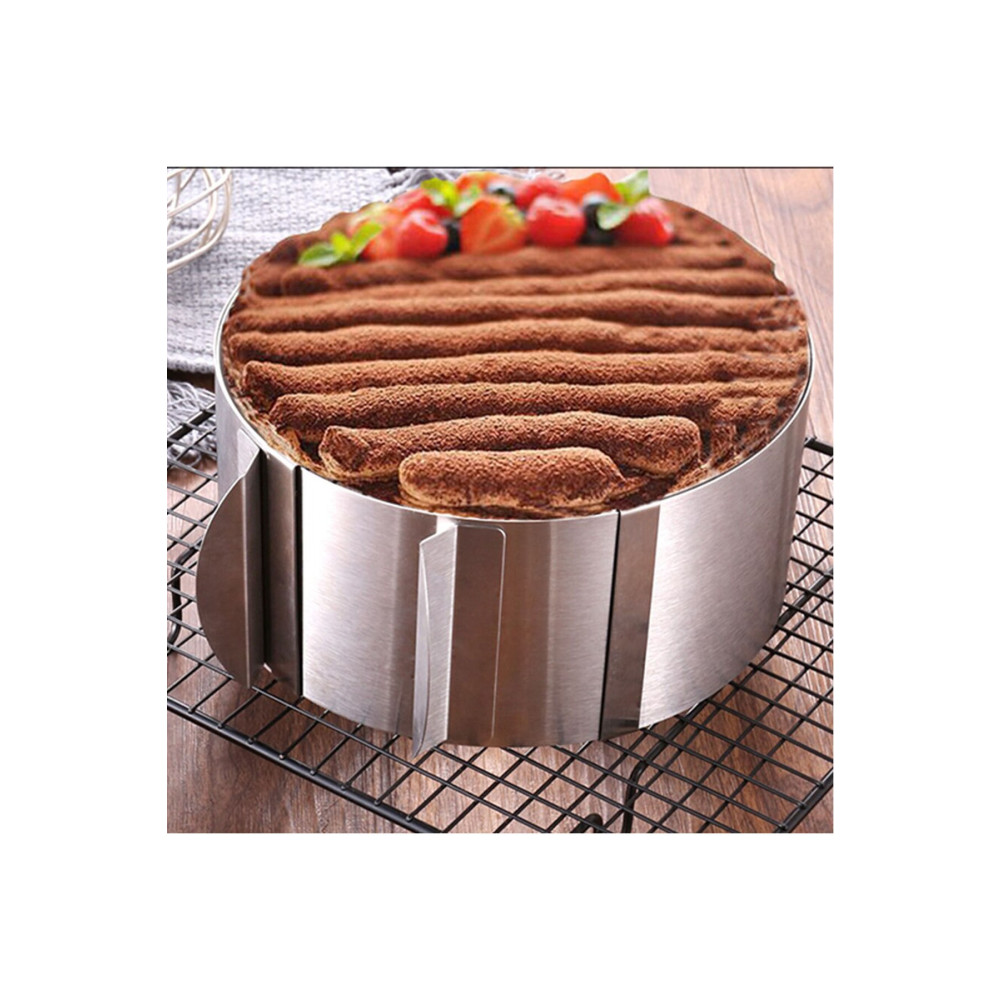 COŞAN Kek Ve Pasta Paslanmaz Yuvarlak Kelepçeli Ayarlanabilir Çember 16/30 Cm Yükseklik 9 Cm Kek Kalıpları Fiyatı