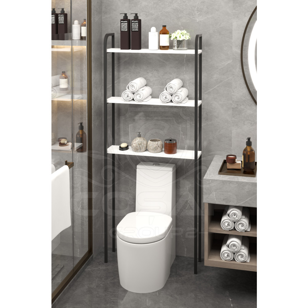 Cosargroup Wc Arkası Klozet Rafı Klozet Üstü Raf Ve Organizatör Havluluk Banyo Düzenleyici Beyaz Banyo Aksesuarları Fiyatı