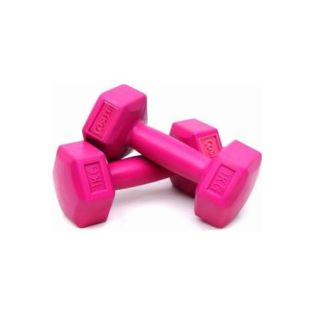 Cosfer Pembe Plastik Dambıl Seti 1 Kg 2 Adet Dambıllar & El / Ayak Ağırlıkları Fiyatı