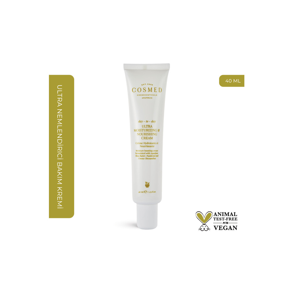 COSMED Day-to-day Ultra Moisturizing & Nourishing Cream - Su Bazlı Nemlendirici Cilt Bakım Kremi 40 ml Cilt ve Yüz Bakımı Fiyatı