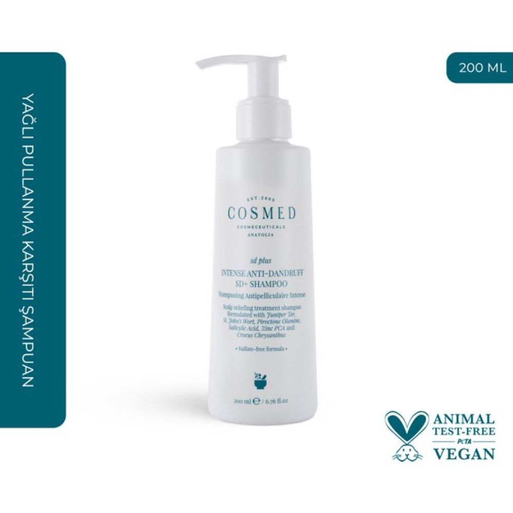 Cosmed Sd Plus Intense Anti-Dandruff Sd+ Shampoo 200 ml - 1 Şampuan ve Saç Kremi Fiyatı