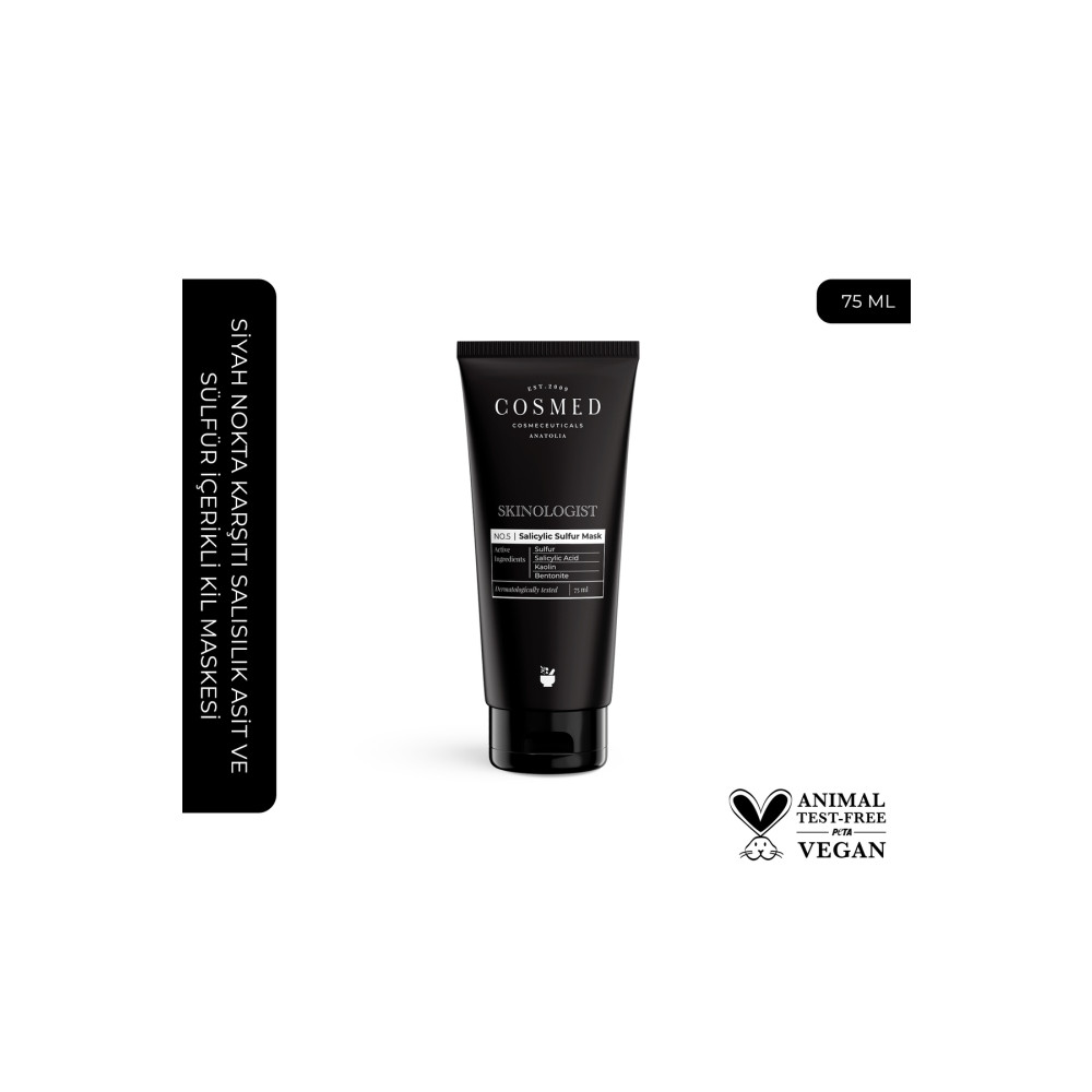 COSMED Skinologist Salıcylıc Sulfur Mask 75 ml Cilt ve Yüz Bakımı Fiyatı