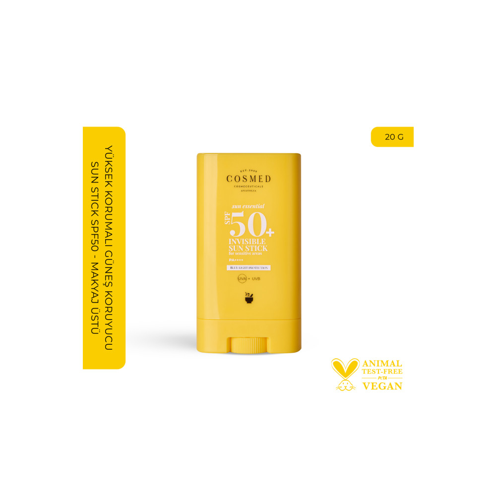 COSMED Sun Essentıal Yüksek Korumalı Güneş Koruyucu Sun Stick Spf50 - Makyaj Üstü 20 G Güneş Kremleri ve Losyonları Fiyatı