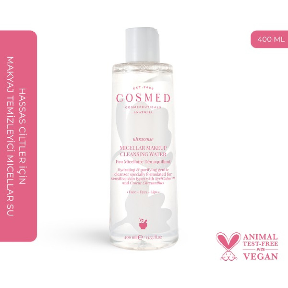 Cosmed Ultrasense Micellar Makeup Cleansing Water 400 ml Makyaj Temizleyicileri Fiyatı