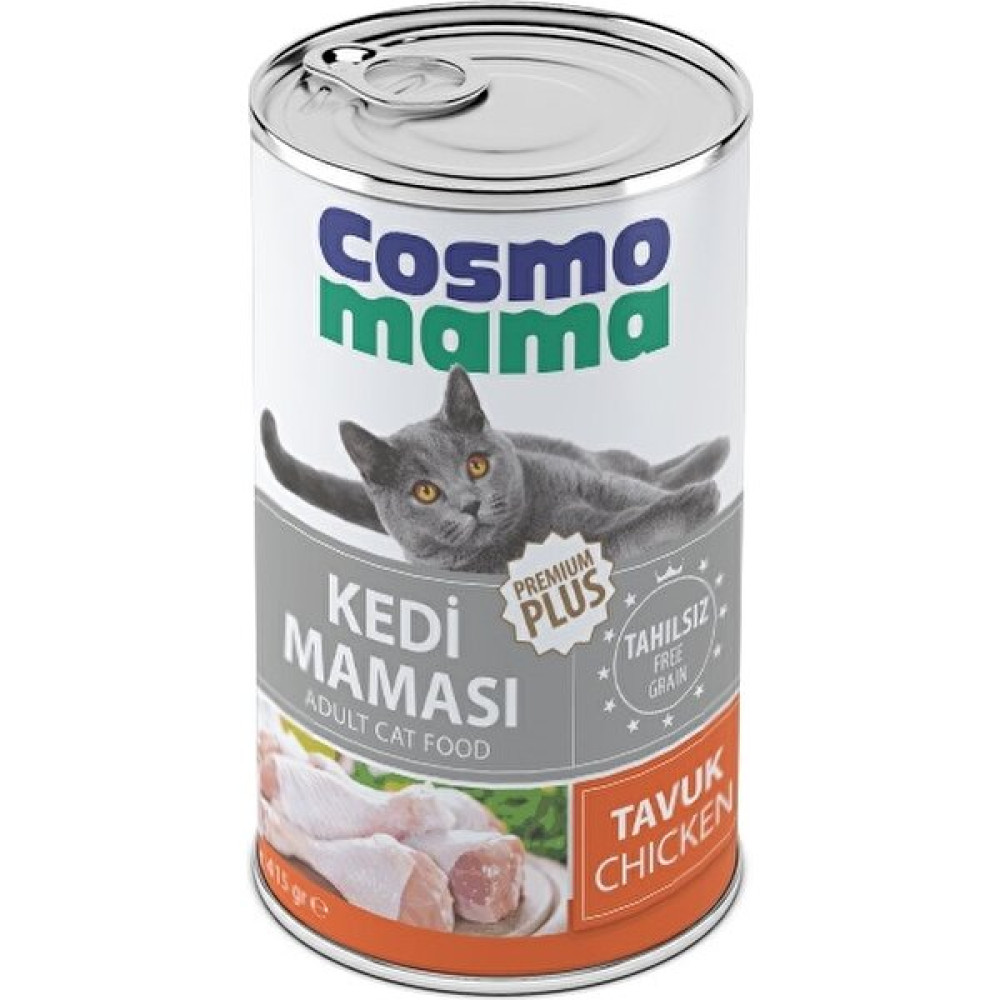 Cosmo Mama Yetişkin Tavuk Etlı Kedı Konserve Maması 12 Adet x 415 gr Evcil Hayvan Ürünleri Fiyatı