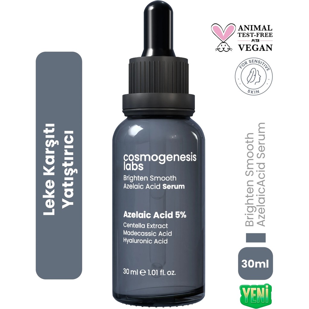 Cosmogenesis Labs Azelaik Asit Serum 30ml - Leke Karşıtı, Yatıştırıcı, Pürüzsüzleştirici Vegan (%5 Azelaic Acid) Diğer Fiyatı