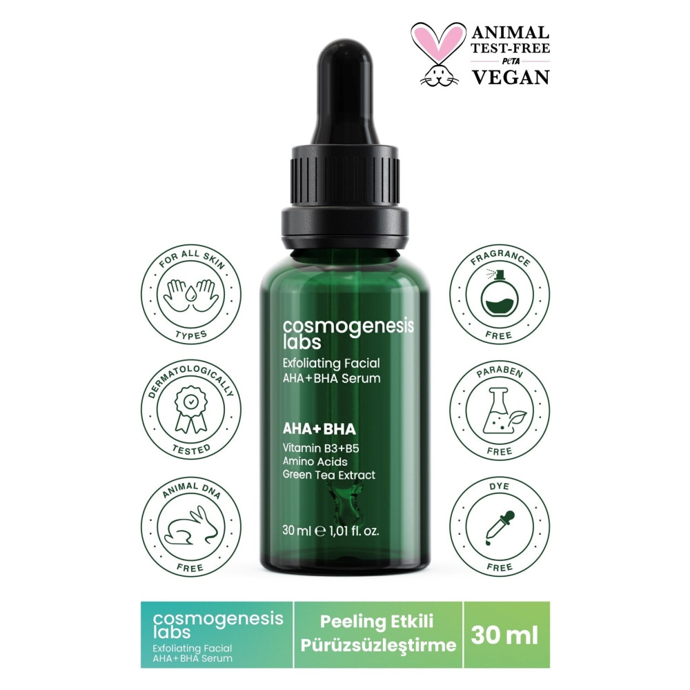 Cosmogenesis Labs Peeling Etkili Cilt Tonu Eşitleyici Canlandırıcı Aha+bha Cilt Serumu 30ml (10% Aha + %2 Bha) Cilt ve Yüz Bakımı Fiyatı