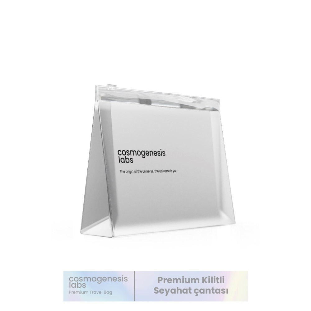 Cosmogenesis Labs Premium Şeffaf Kilitli Plastik Seyahat Kozmetik Ve Makyaj Çantası Makyaj Çantası Fiyatı