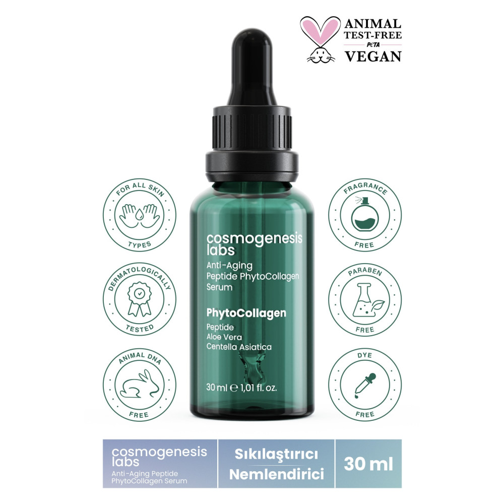 Cosmogenesis Labs Yaşlanma Karşıtı Sıkılaştırıcı Bitkisel Kolajen Vegan Cilt Serumu 30ml (peptide Complex) Cilt ve Yüz Bakımı Fiyatı