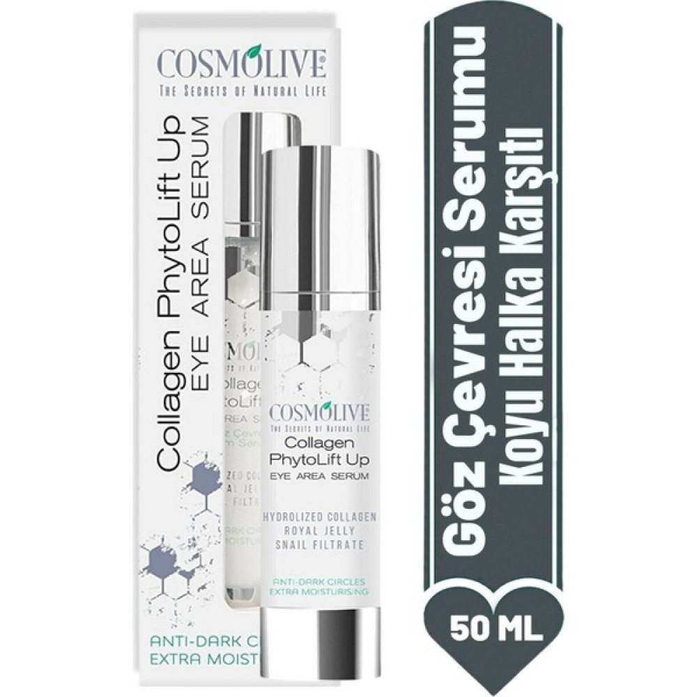 Cosmolive Göz Altı Kremi Yaslanma Karşıtı Yüz Cevresi Cilt Nemlendirici Kolejen Morluk Bakım Göz Kremi Fiyatı