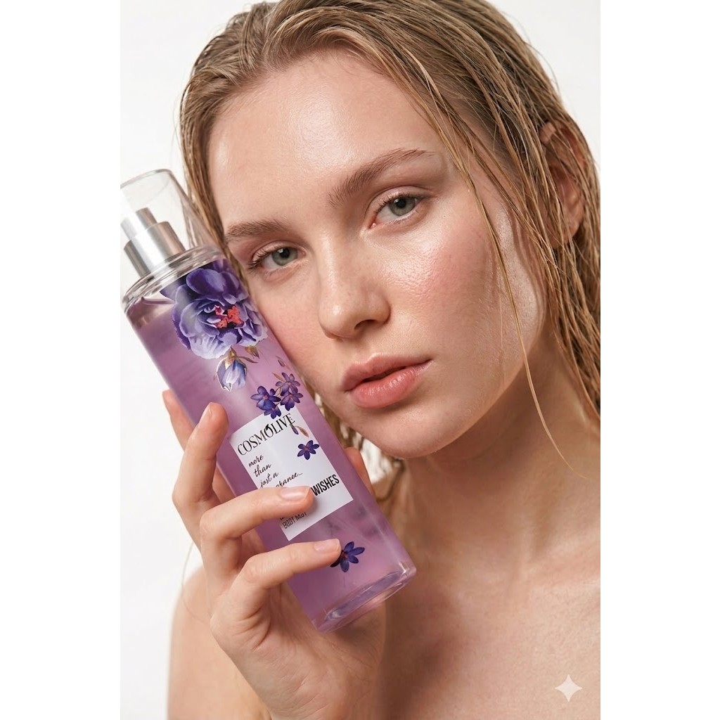 Cosmolive Vücut Spreyi Body Mist | Bombshell | Midnight Wishes | Kadın | Işıltılı | Nemlendirici | 250 ml Giyim & İç Giyim Fiyatı