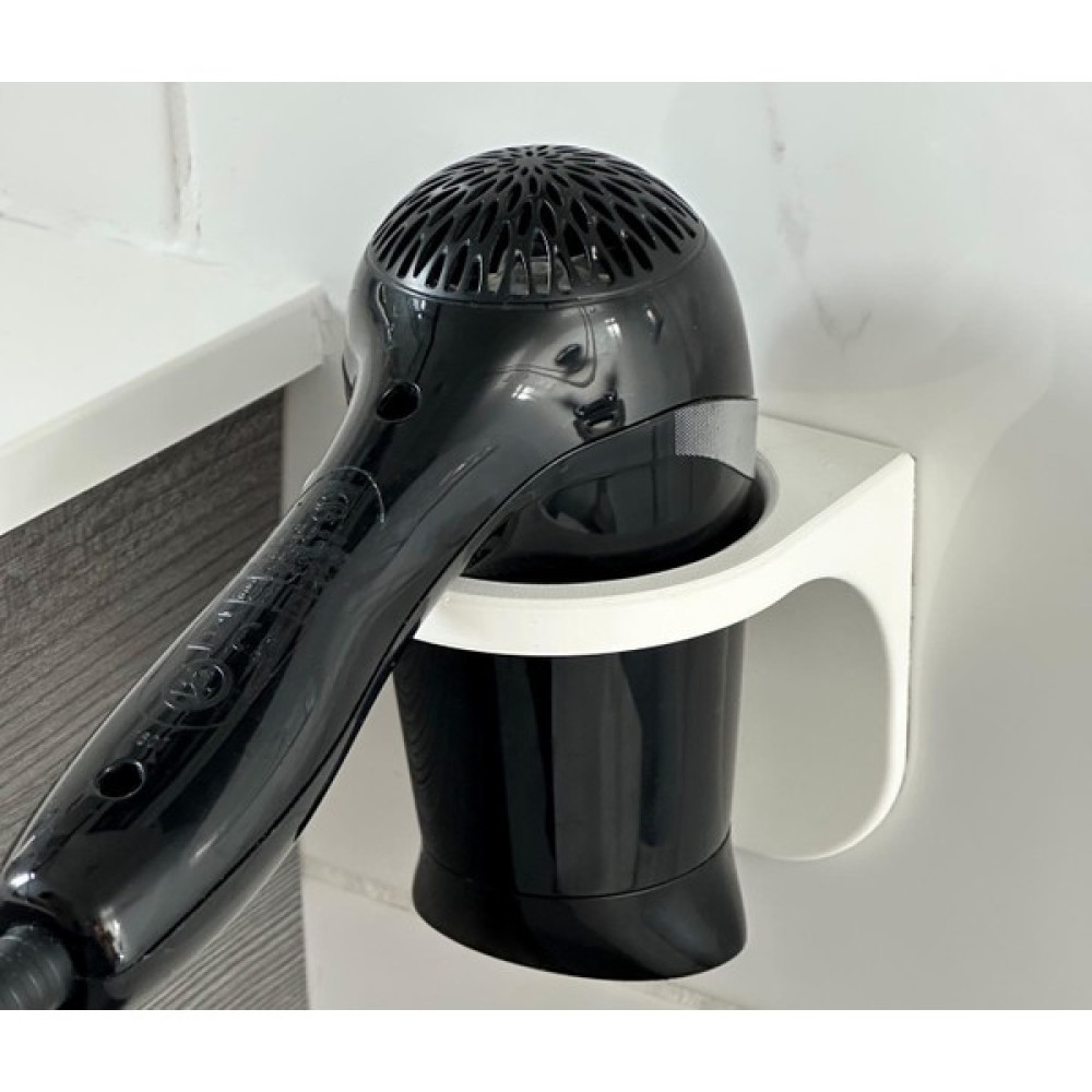 Cosmos 3D Saç Kurutma Makinesi Tutacağı - Beyaz Banyo Askılık Fiyatı