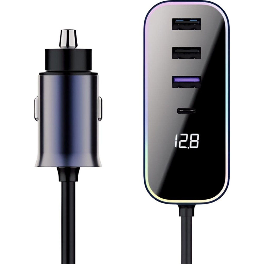 Cosmostech Araba Çakmak Şarj Cihazı 105W 5 Portlu Süper Hızlı Fast Car Charger, Type-C - 4 USB Cep Telefonu Şarj Cihazı Fiyatı