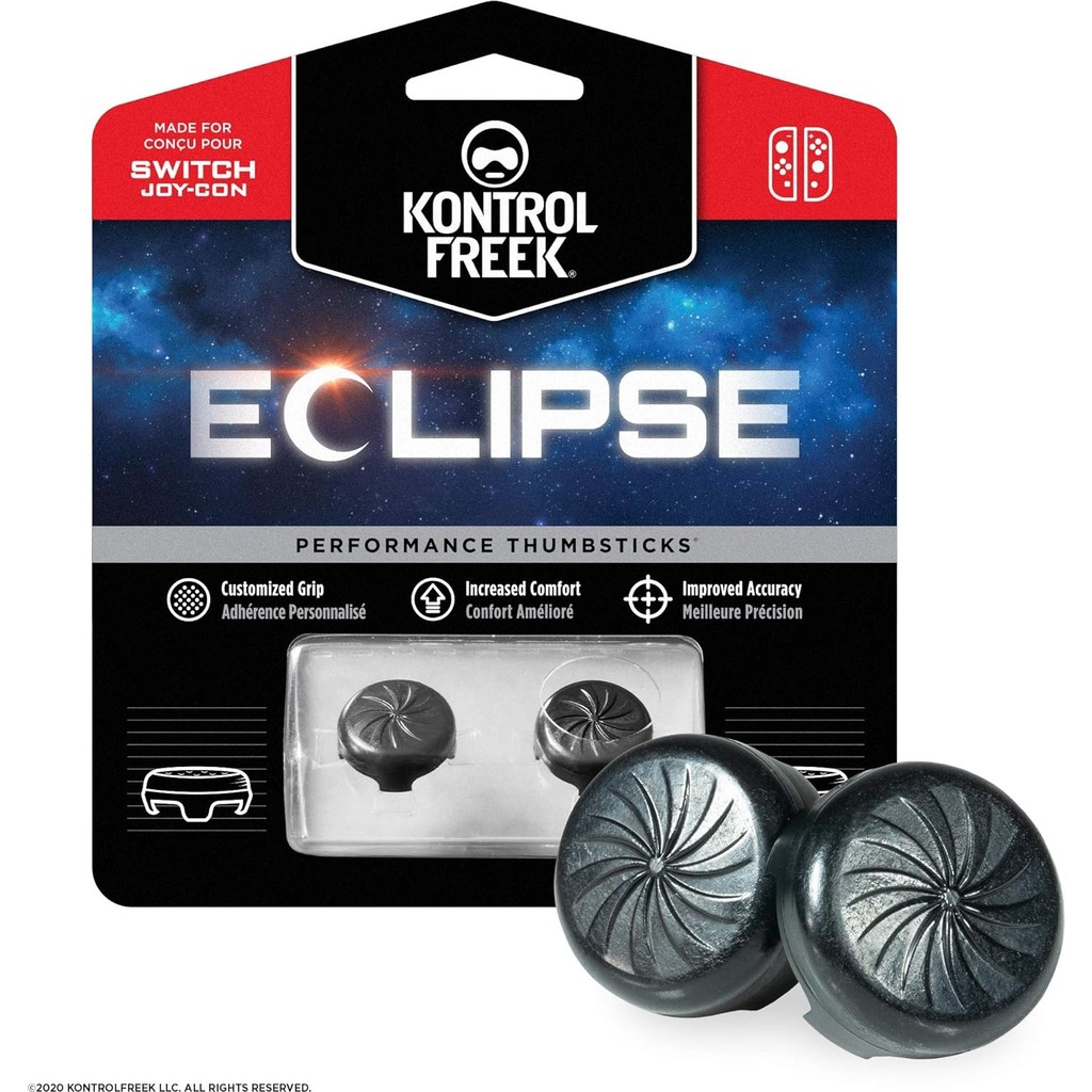Cosmostech Kontrolfreek Eclipse Nintendo Switch Joy-Con & Switch Lite Uyumlu | 2’li Performans Thumbstick | Siyah Diğer Fiyatı