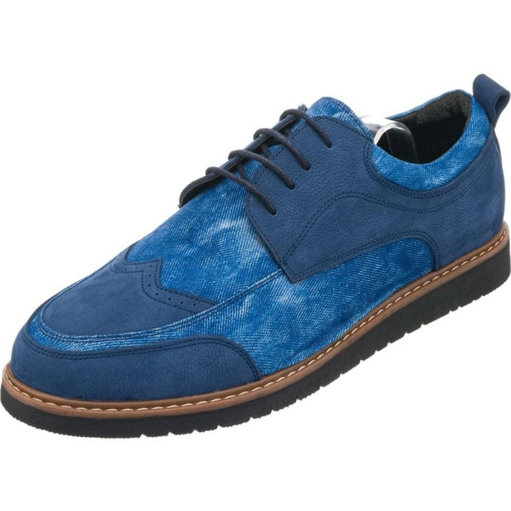 Costo Shoes 45 - 46 - 47 - 48 - 49 - 50 AB1386 Kot Mavi Nubuk Çift Katlı Büyük Numara Dana Derisi Rahat Geniş Kalıp Üst Kalite Erkek Spor Ayakkabı Erkek Günlük Ayakkabıları Fiyatı