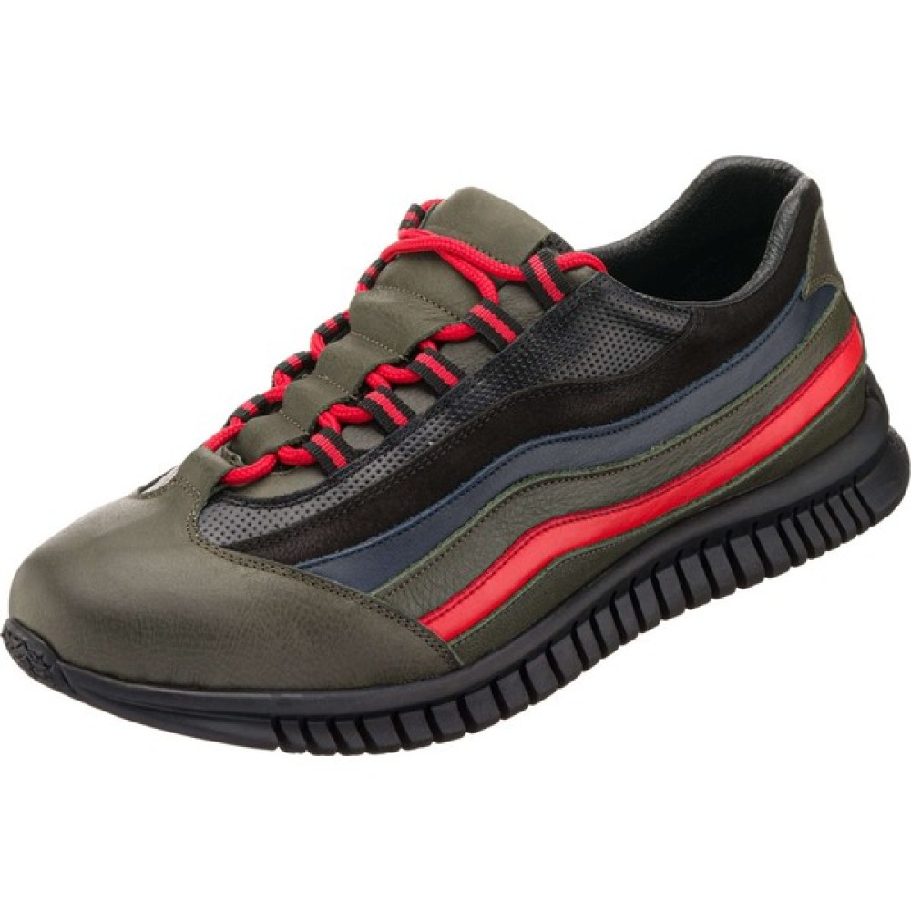 Costo Shoes 45 - 46 - 47 - 48 -49 - 50 Amex Haki Büyük Numara Dana Derisi Rahat Geniş Kalıp Erkek Vip Spor Ayakkabı Erkek Günlük Ayakkabıları Fiyatı