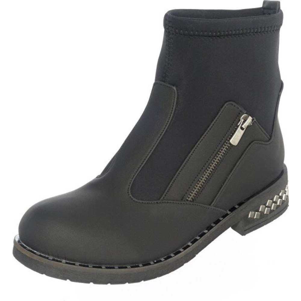 Costo Shoes K606 Siyah Büyük Numara Üst Kalite Kadın Streç Bot Kadın Botları Fiyatı