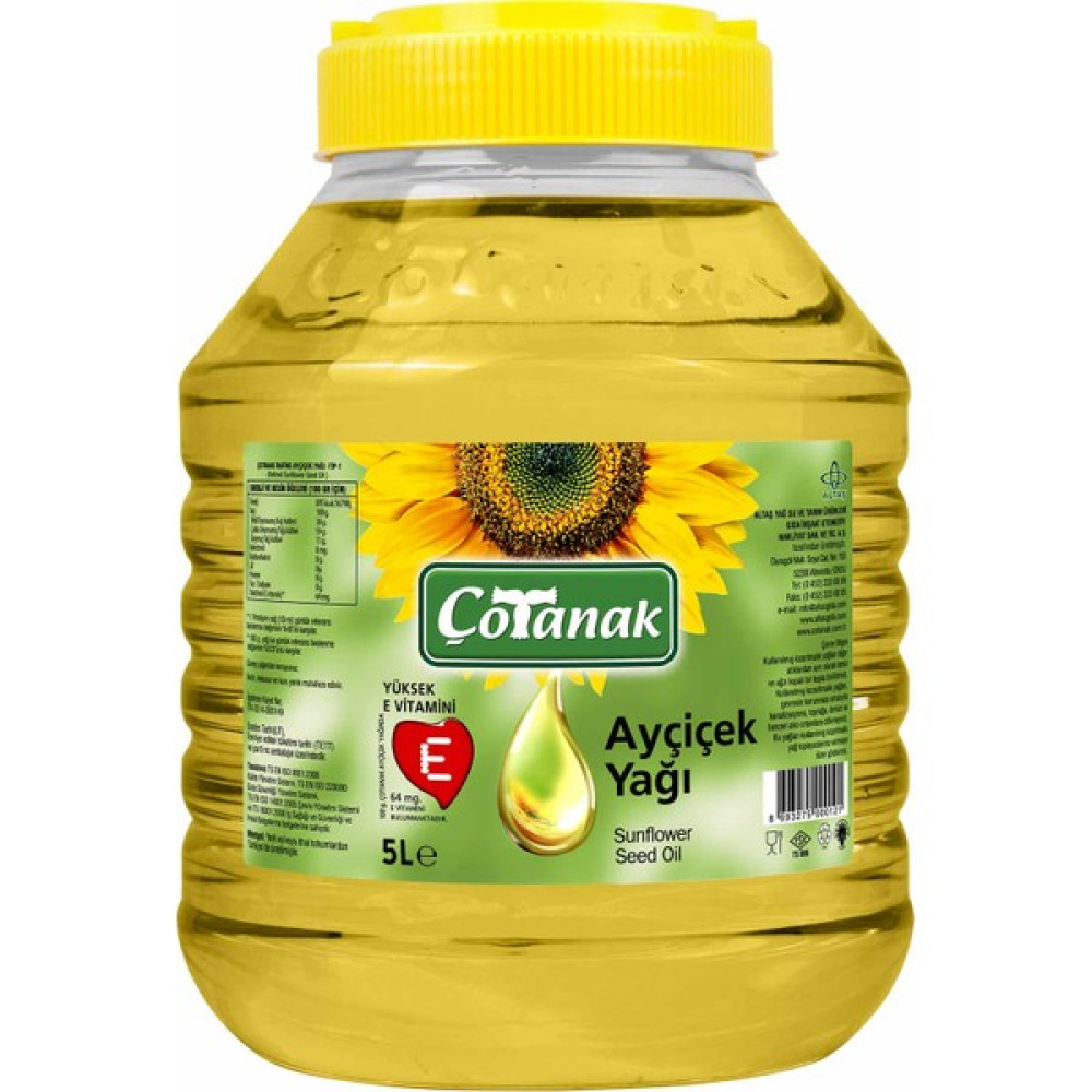 Çotanak Ayçiçek Yağı Ped 5lt - 5 lt Diğer Fiyatı