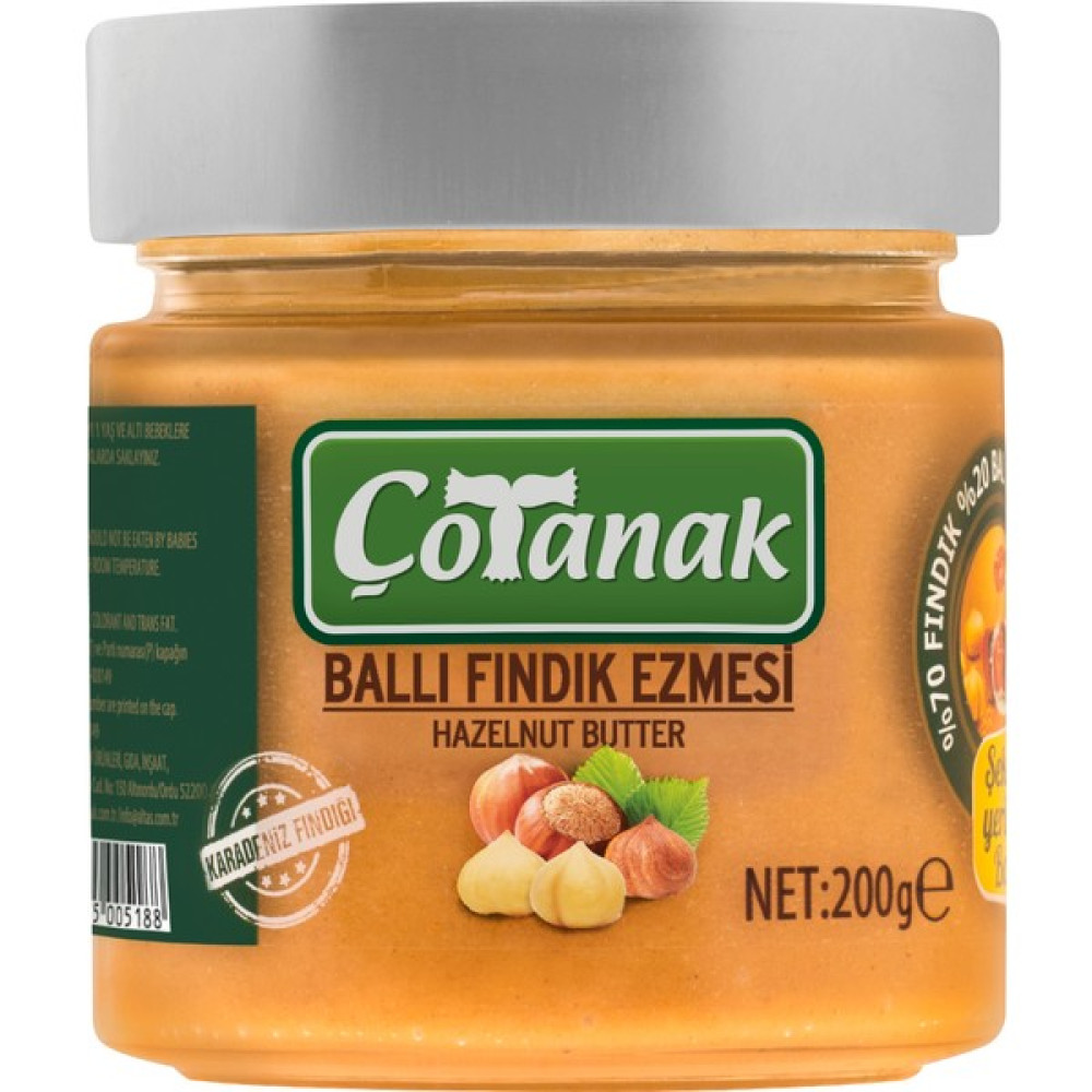 Çotanak Ballı Fındık Ezmesi 200 Gr Diğer Fiyatı