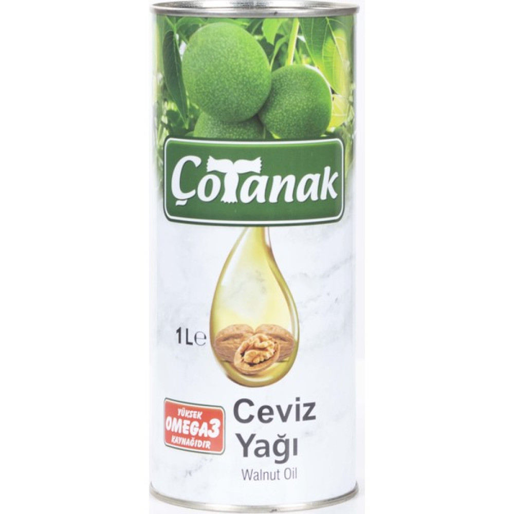 Çotanak Ceviz Yağı 1 Lt Teneke Bitkisel Yağlar Fiyatı