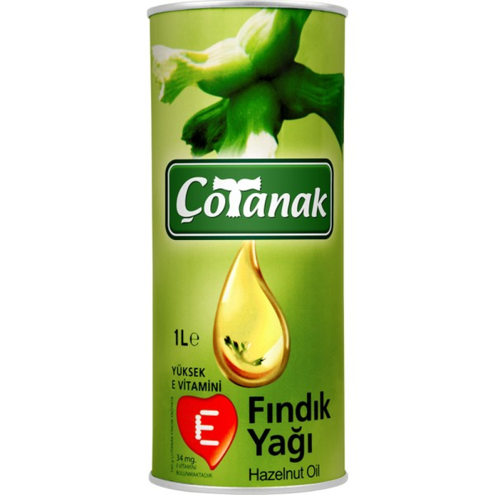Çotanak Fındık Yağı 1 Lt Teneke Bitkisel Yağlar Fiyatı