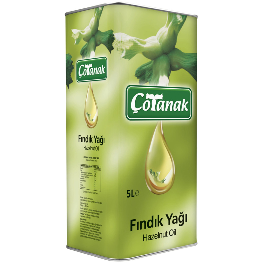 Çotanak Fındık Yağı 5 lt Sıvı Yağ ve Zeytinyağı Fiyatı