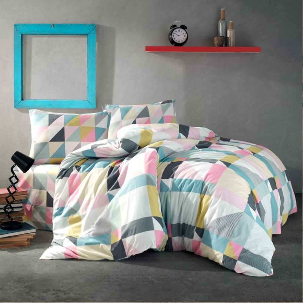 Coté Blanc Angi Pamuk Ranforce Çift Kişilik Nevresim Takımı - 200 x 220 cm - Renkli Nevresim Takımı Fiyatı