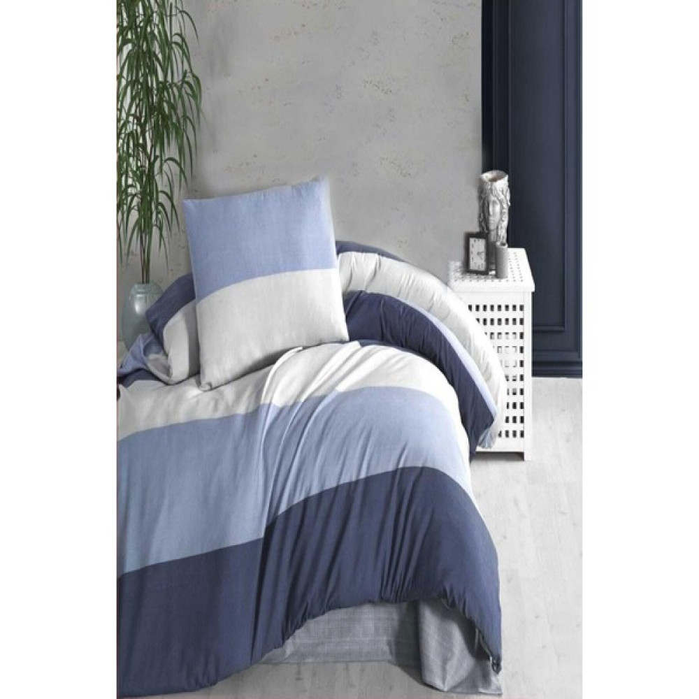 Cotenconcept Çift Kişilik Tek Nevresim ( Yorgan ) Kılıfı 200X220 cm - 200 x 220 cm - İndigo Nevresim Takımı Fiyatı