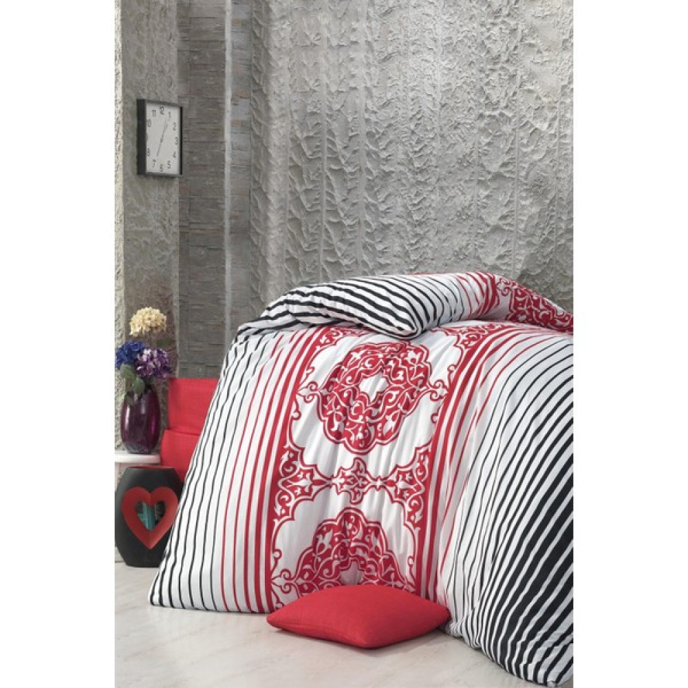 Cotenconcept Çift Kişilik Tek Nevresim ( Yorgan ) Kılıfı 200x220 Cm - 200 x 220 cm - Kırmızı Nevresim Takımı Fiyatı