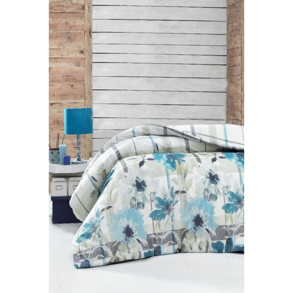 Cotenconcept Tek Kişilik Tek Nevresim ( Yorgan ) Kılıfı 160x220 Cm - 160 x 200 cm - Açık Mavi Nevresim Takımı Fiyatı
