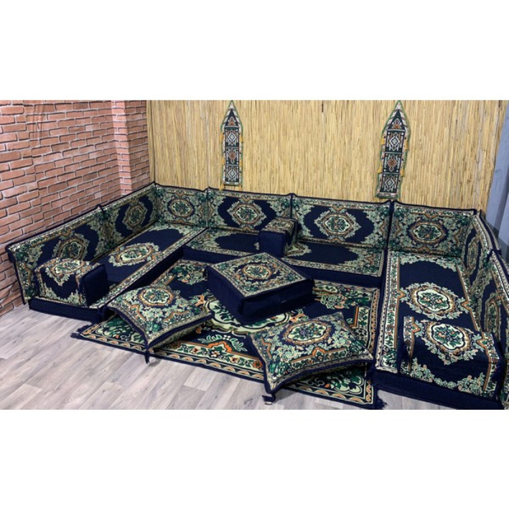 Coton Şark Köşesi Minder, Kilim, Orta Puf, Heybe Çanta Takımı Konsept Lacivert 20 Parça Puf Fiyatı