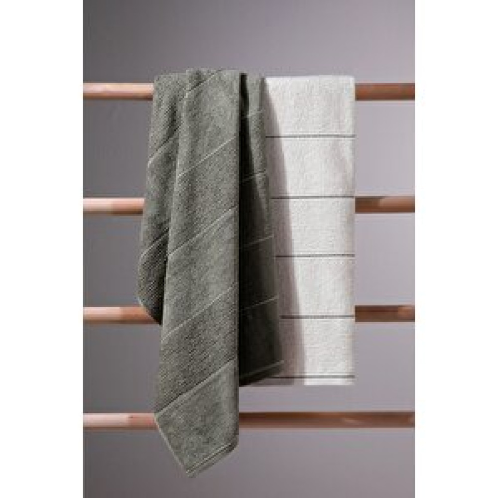 COTTO N MANIA Carmine Bath Olive - Ekstra Yumuşak, Modern %100 Pamuk 70x140cm 2'li Banyo Havlusu Banyo Havlusu Fiyatı