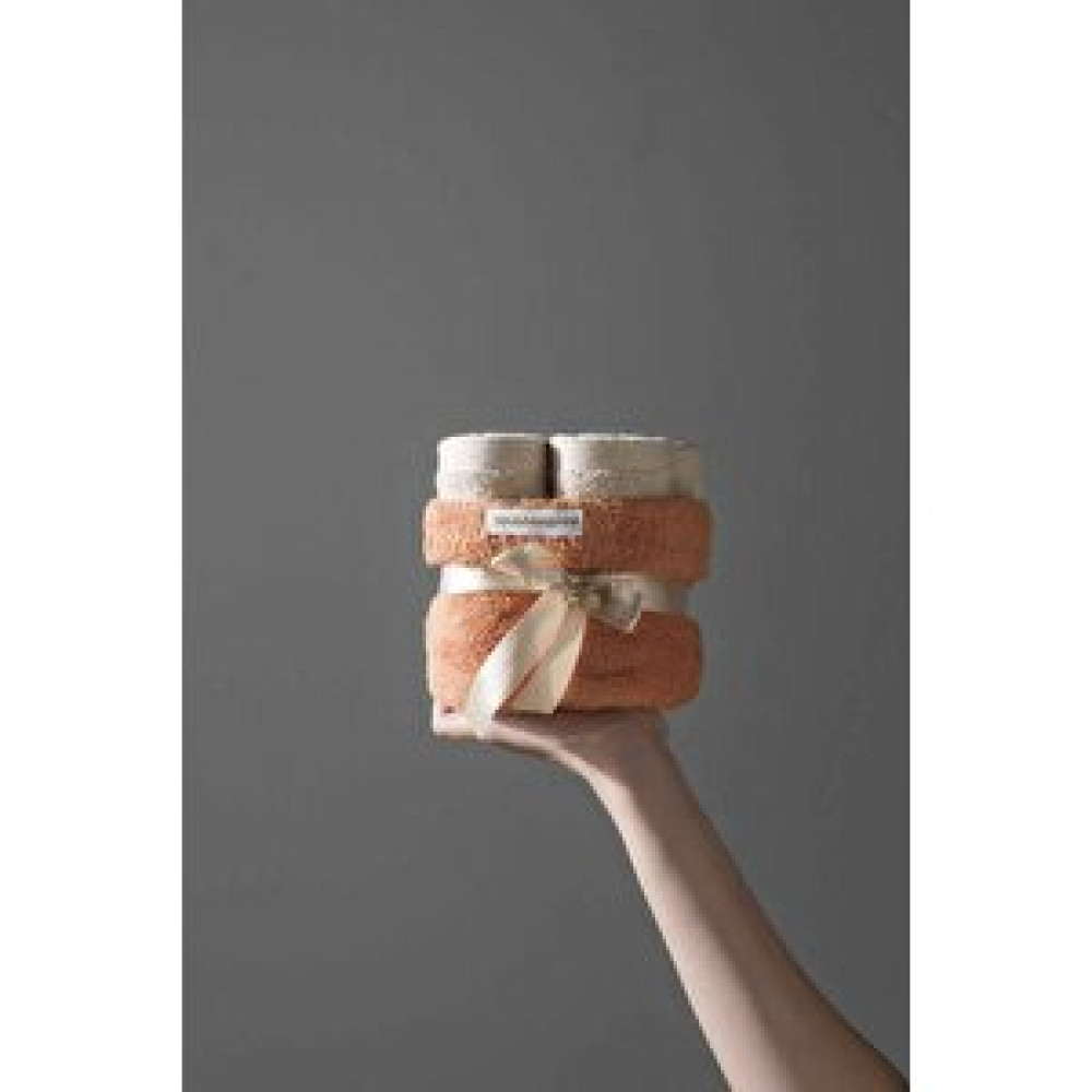 COTTO N MANIA Carmine Bouquet Desert - Özel Tasarım, Modern, Sepetli Sepetli Hediye, Misafir Havlusu Banyo Havlusu Fiyatı