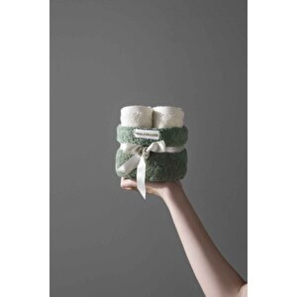 COTTO N MANIA Carmine Bouquet Olive - Özel Tasarım, Modern, Sepe Banyo Havlusu Fiyatı